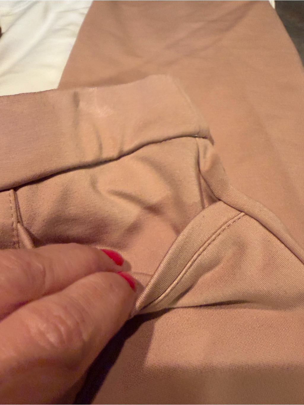 Set Of 2 Susan Graver Ponte Pull On Trousers In Nude And Cream - Like New !! — image 3 of 6